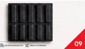 Ladrilho decorativo Piso Rampa Anti Derrapante — modelo 09